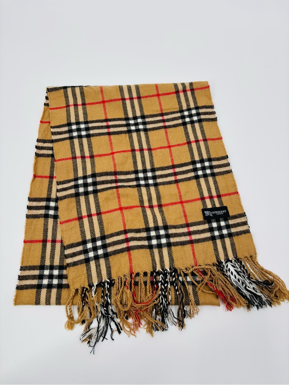 Burberry camel scarf